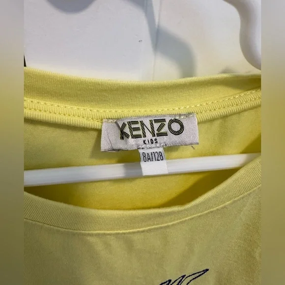 Kenzo Girl yellow T-Shirt size 8. - Picture 2 of 4